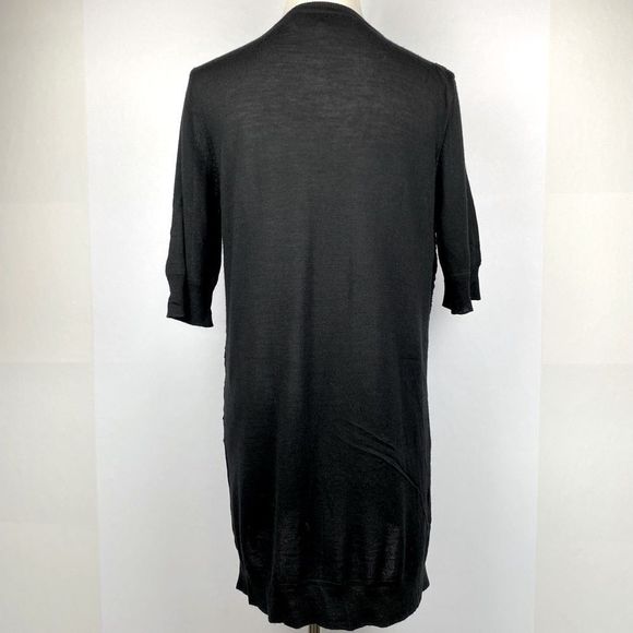 LELA ROSE EMBROIDERED V-NECK SHORT SLEEVE KNIT SWEATER Top - Picture 6 of 8